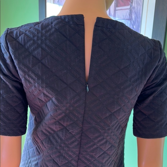 💛💛NWOT LOFT Black Quilted A-line Mini Dress💛💛 - Picture 6 of 10